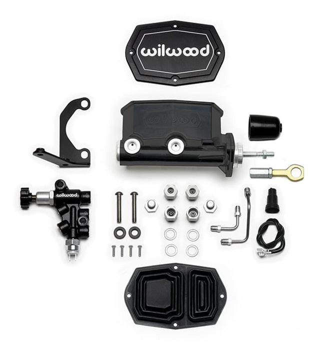 Wilwood Disc Brakes Wilwood Aluminum Tandem Compact Master Cylinder Kits 261-15666-BK Autofit