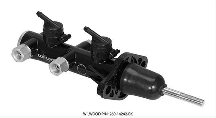 Wilwood Disc Brakes Wilwood Aluminum Tandem Master Cylinders 260-14242-BK Autofit
