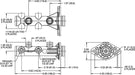 Wilwood Disc Brakes Wilwood Aluminum Tandem Master Cylinders 260-14244-P Autofit