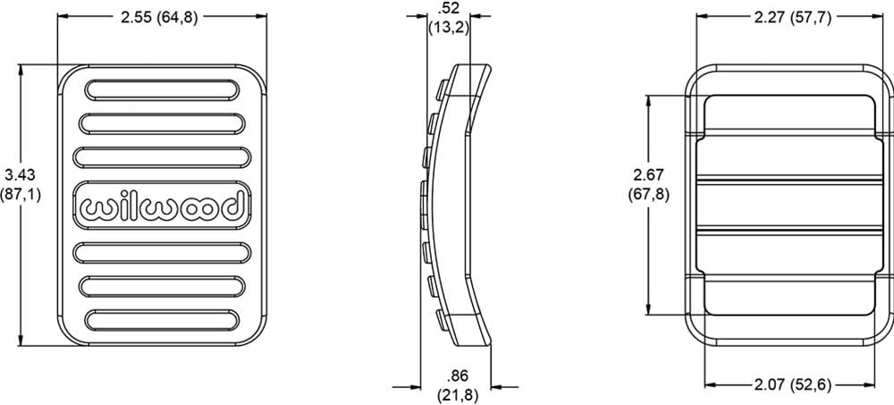 Wilwood Disc Brakes Wilwood Brake Pedal Covers 330-15726 Autofit