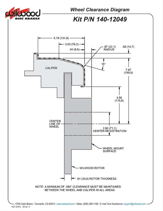 Wilwood Disc Brakes Wilwood Combination Parking Brake Kits 140-12049-DR Autofit