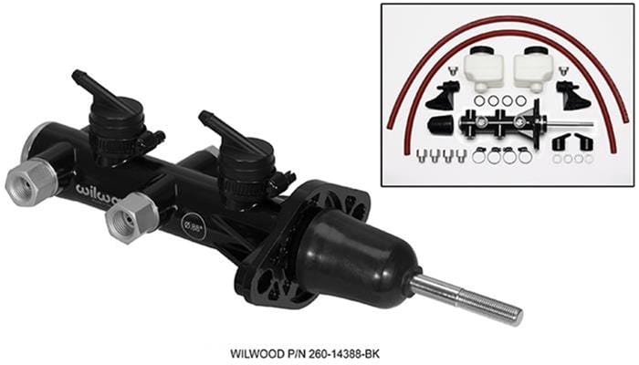 Wilwood Disc Brakes Wilwood Combination Remote Tandem Master Cylinders 260-14388-BK Autofit