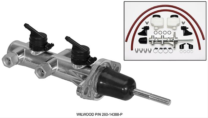 Wilwood Disc Brakes Wilwood Combination Remote Tandem Master Cylinders 260-14388-P Autofit