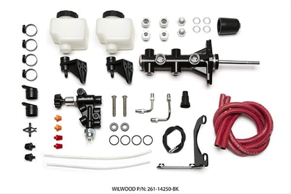 Wilwood Disc Brakes Wilwood Combination Remote Tandem Master Cylinders 261-14250-BK Autofit