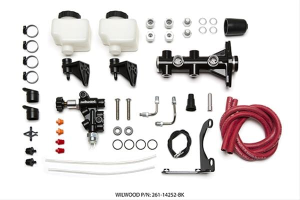 Wilwood Disc Brakes Wilwood Combination Remote Tandem Master Cylinders 261-14252-BK Autofit