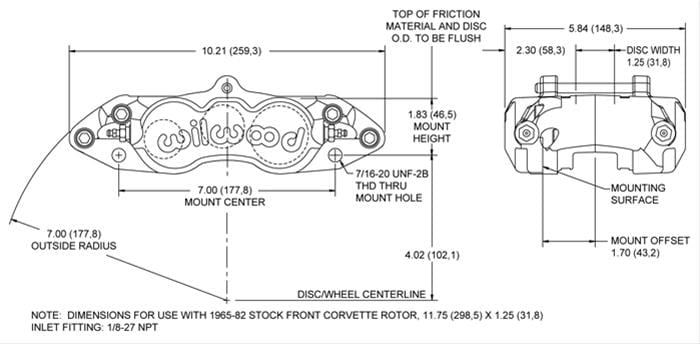 Wilwood Disc Brakes Wilwood D8-6 Brake Calipers 120-11712 Autofit