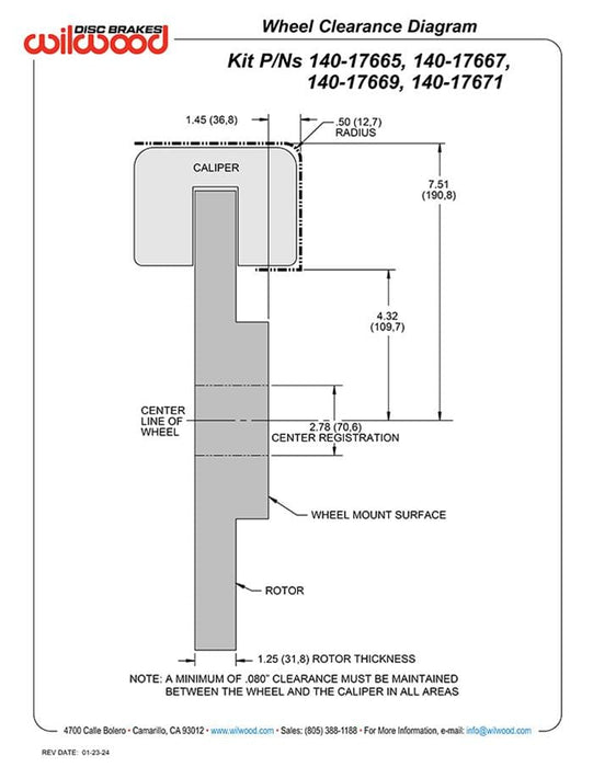 Wilwood Disc Brakes Wilwood Disc Brakes Brake Calipers 140-17665-BK Autofit