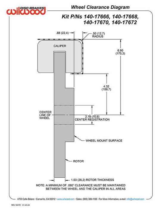 Wilwood Disc Brakes Wilwood Disc Brakes Brake Calipers 140-17666-R Autofit