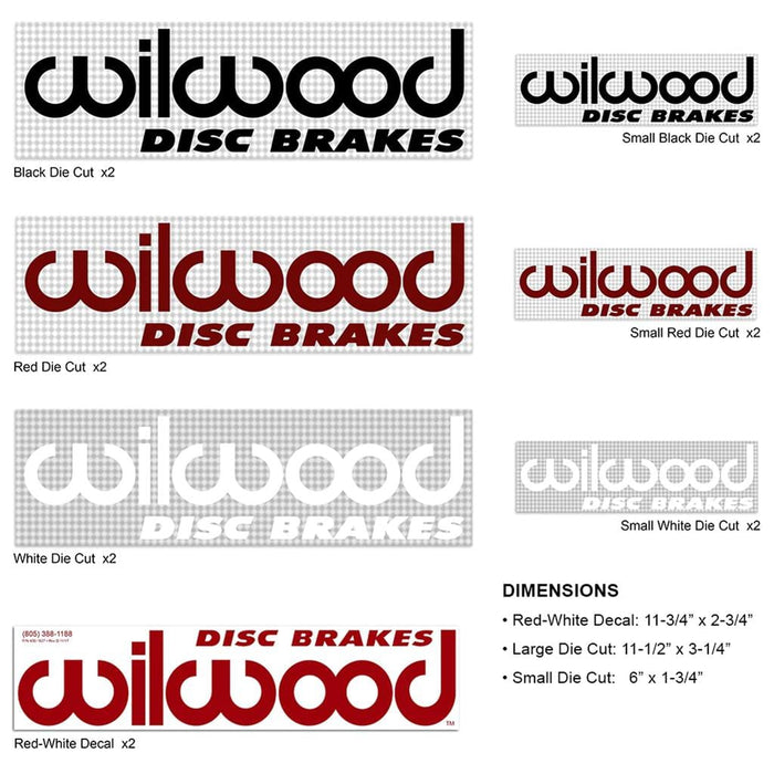 Wilwood Disc Brakes Wilwood Disc Brakes Decals and Stickers 400-16495 Autofit