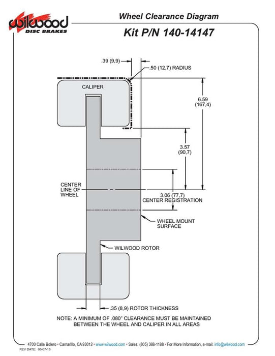 Wilwood Disc Brakes Wilwood DynaPro Dual SA Lug Drive Dynamic Rear Drag Brake Kits 140-14147-D Autofit