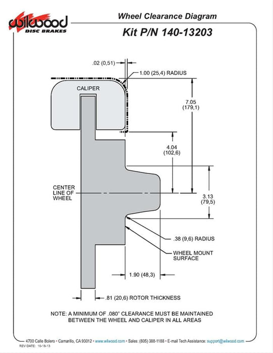 Wilwood Disc Brakes Wilwood DynaPro Dust-Boot Big Brake Front Brake Kits 140-13203-DR Autofit