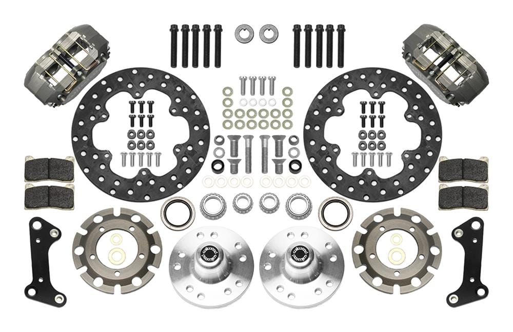 Wilwood Disc Brakes Wilwood DynaPro Lug-Mount Front Dynamic Drag Brake Kits 140-14417-D Autofit