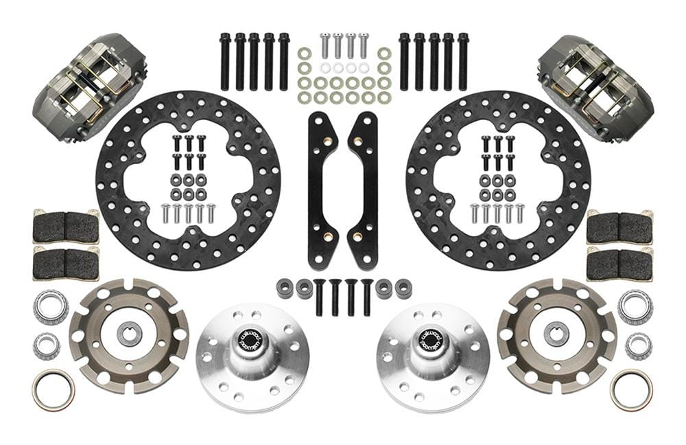 Wilwood Disc Brakes Wilwood DynaPro Lug-Mount Front Dynamic Drag Brake Kits 140-14418-D Autofit