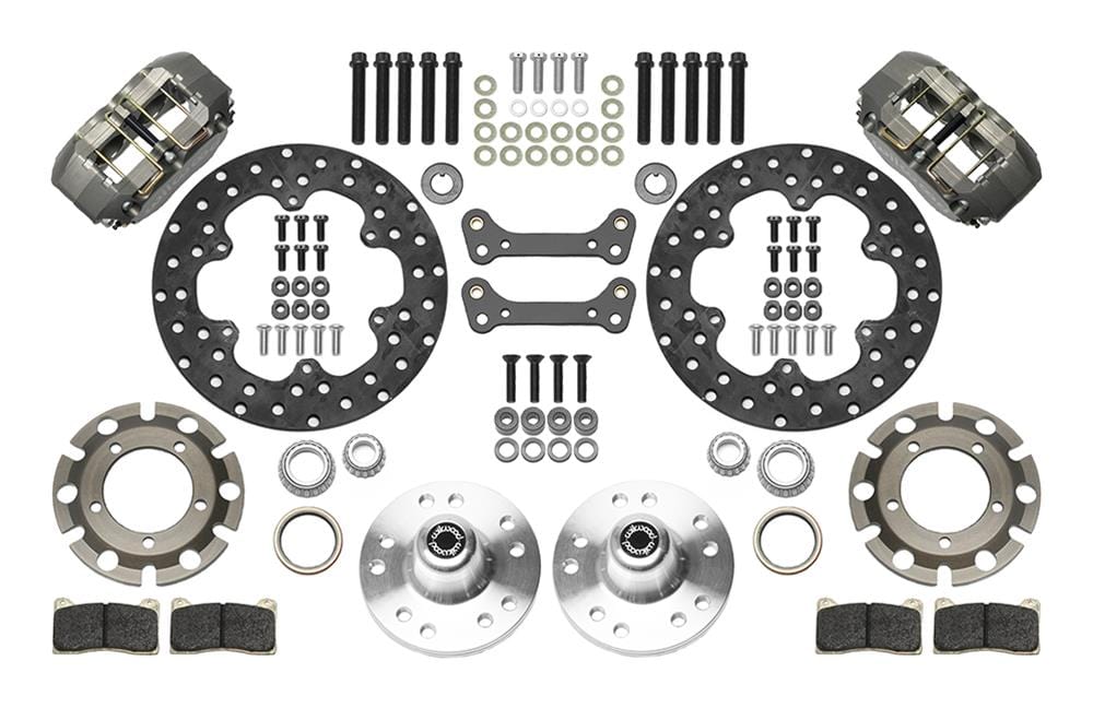 Wilwood Disc Brakes Wilwood DynaPro Lug-Mount Front Dynamic Drag Brake Kits 140-14421-D Autofit
