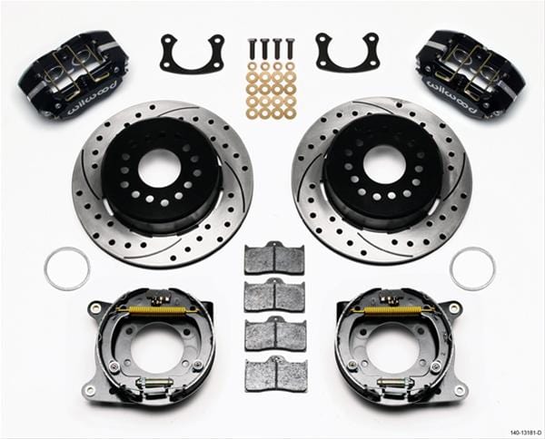 Wilwood Disc Brakes Wilwood DynaPro Lug-Mount Rear Parking Brake Kits 140-13181-D Autofit