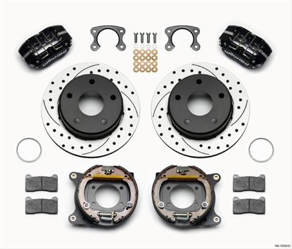 Wilwood Disc Brakes Wilwood DynaPro Lug-Mount Rear Parking Brake Kits 140-13320-D Autofit