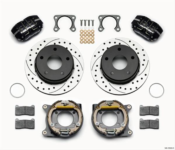 Wilwood Disc Brakes Wilwood DynaPro Lug-Mount Rear Parking Brake Kits 140-13322-D Autofit