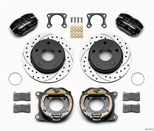 Wilwood Disc Brakes Wilwood DynaPro Lug-Mount Rear Parking Brake Kits 140-13733-D Autofit