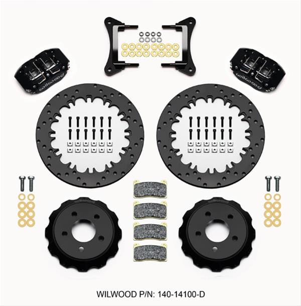 Wilwood Disc Brakes Wilwood DynaPro Radial Front Drag Brake Kits 140-14100-D Autofit