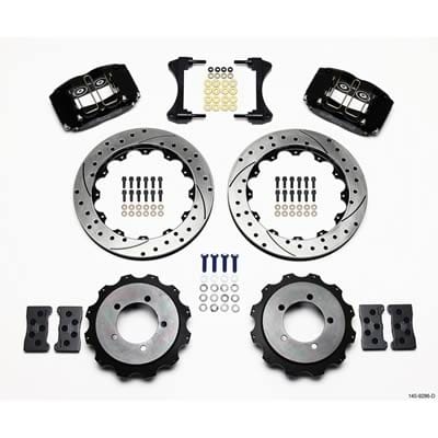 Wilwood Disc Brakes Wilwood DynaPro Radial Rear Brake Kits for OE Parking Brakes 140-9286-D Autofit