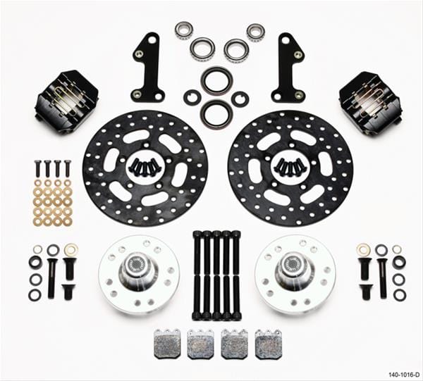 Wilwood Disc Brakes Wilwood DynaPro Single Front Drag Brake Kits 140-1016-D Autofit