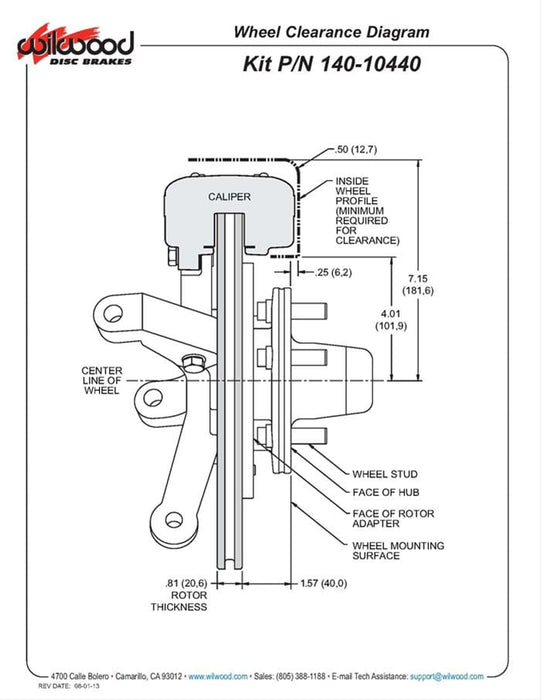 Wilwood Disc Brakes Wilwood Forged Dynalite Big Brake Front Brake Kits 140-10440-DP Autofit