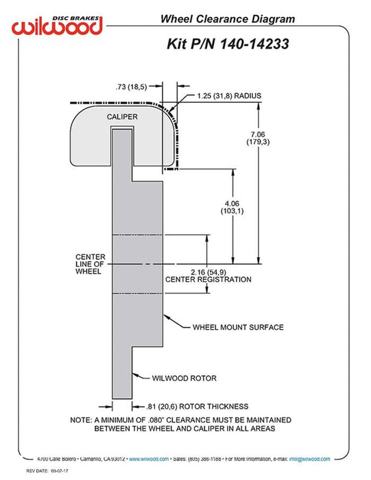 Wilwood Disc Brakes Wilwood Forged Dynalite Big Brake Front Brake Kits 140-14233-R Autofit