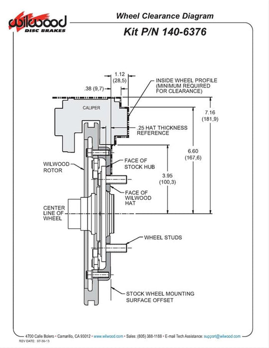 Wilwood Disc Brakes Wilwood Forged Dynalite Big Brake Front Brake Kits 140-6376-R Autofit