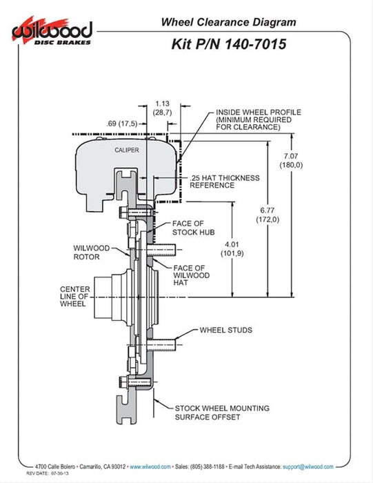 Wilwood Disc Brakes Wilwood Forged Dynalite Big Brake Front Brake Kits 140-7015-DR Autofit