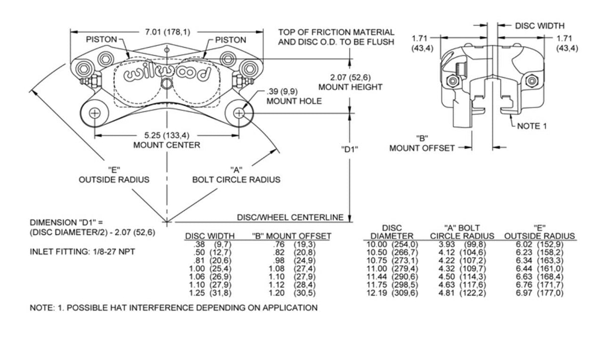 Wilwood Disc Brakes Wilwood Forged Dynalite Brake Calipers 120-6818 Autofit