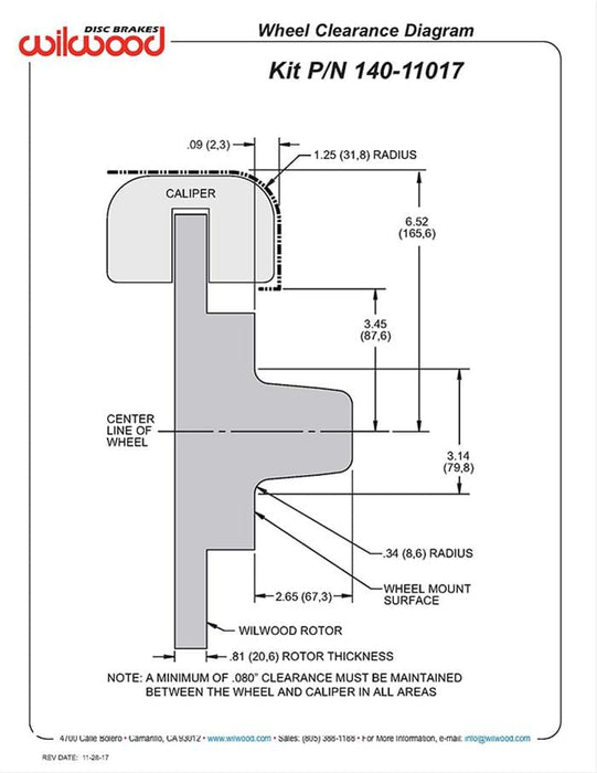 Wilwood Disc Brakes Wilwood Forged Dynalite Pro Series Front Disc Brake Kits 140-11017-P Autofit