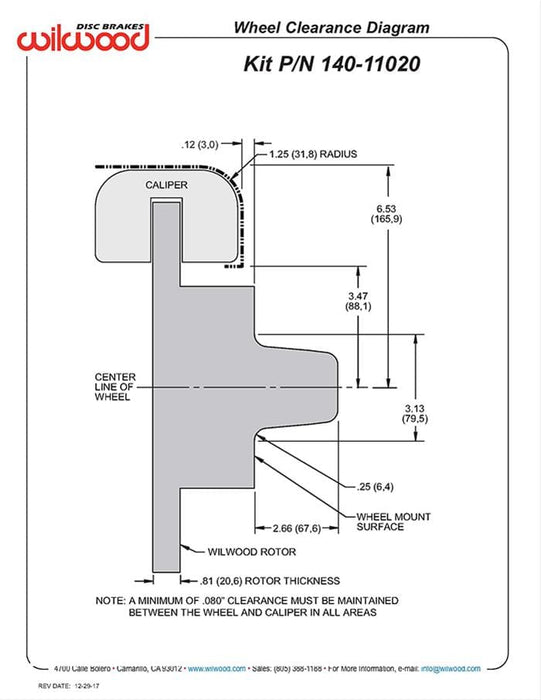 Wilwood Disc Brakes Wilwood Forged Dynalite Pro Series Front Disc Brake Kits 140-11020-R Autofit