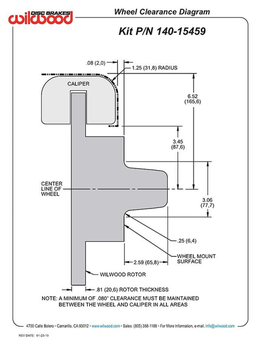 Wilwood Disc Brakes Wilwood Forged Dynalite Pro Series Front Disc Brake Kits 140-15459-R Autofit