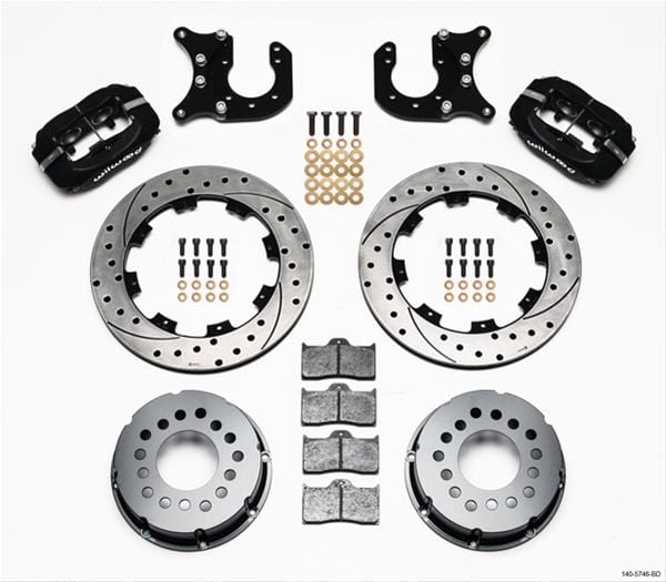Wilwood Disc Brakes Wilwood Forged Dynalite Pro Series Rear Disc Brake Kits 140-5746-BD Autofit