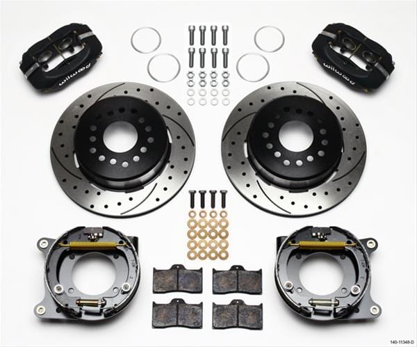 Wilwood Disc Brakes Wilwood Forged Dynalite Pro Series Rear Disc Parking Brake Kits 140-11348-D Autofit