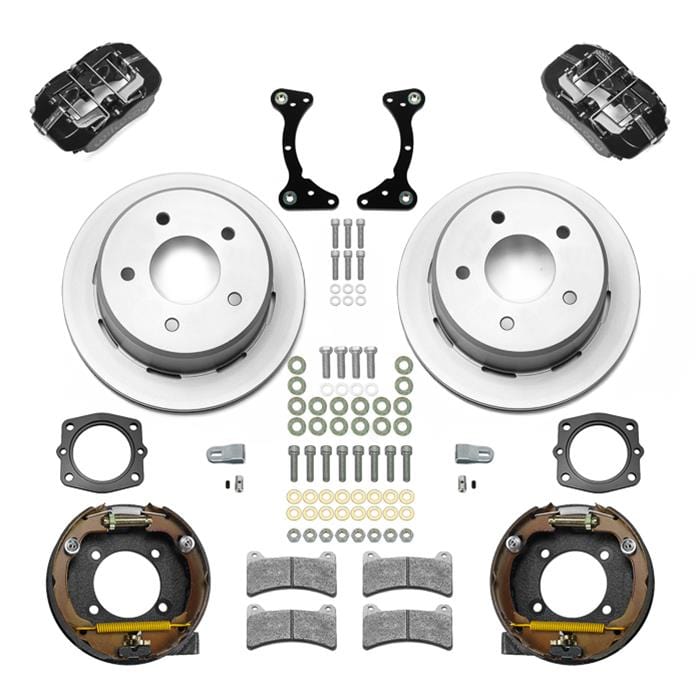 Wilwood Disc Brakes Wilwood Forged Dynalite Rear Drum-to-Disc Brake Kits 140-17541 Autofit