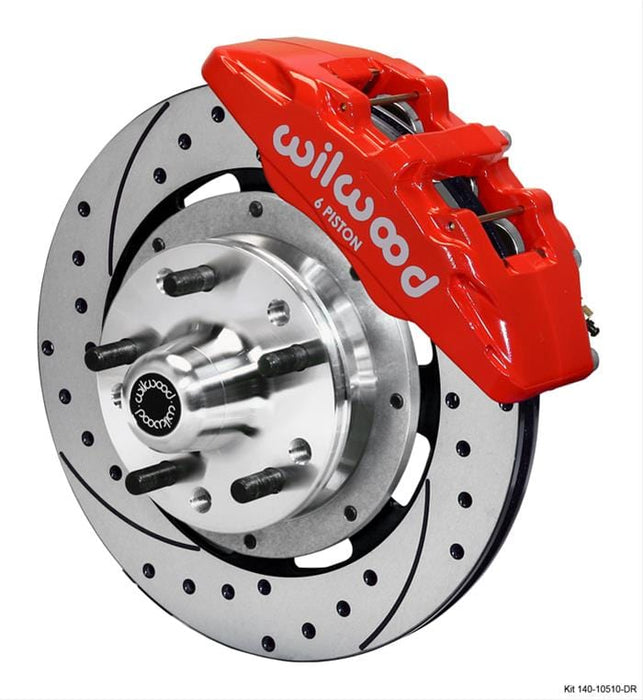 Wilwood Disc Brakes Wilwood Forged DynaPro 6 Big Brake Front Brake Kits 140-10510-DR Autofit