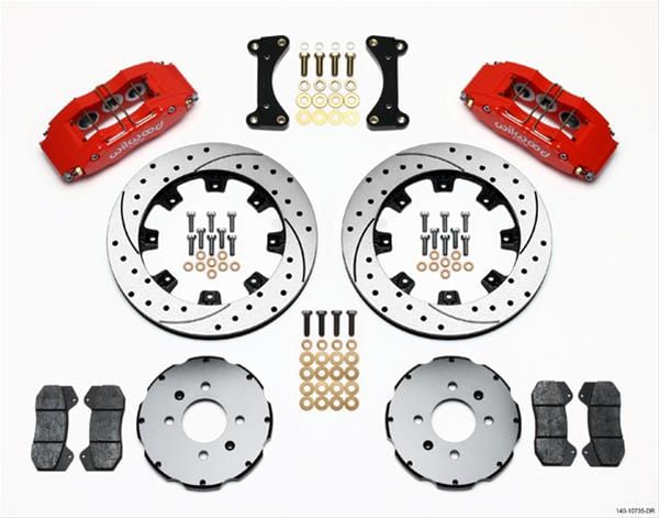 Wilwood Disc Brakes Wilwood Forged DynaPro 6 Big Brake Front Brake Kits 140-10735-DR Autofit