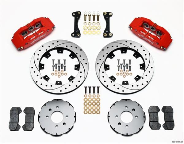 Wilwood Disc Brakes Wilwood Forged DynaPro 6 Big Brake Front Brake Kits 140-10736-DR Autofit