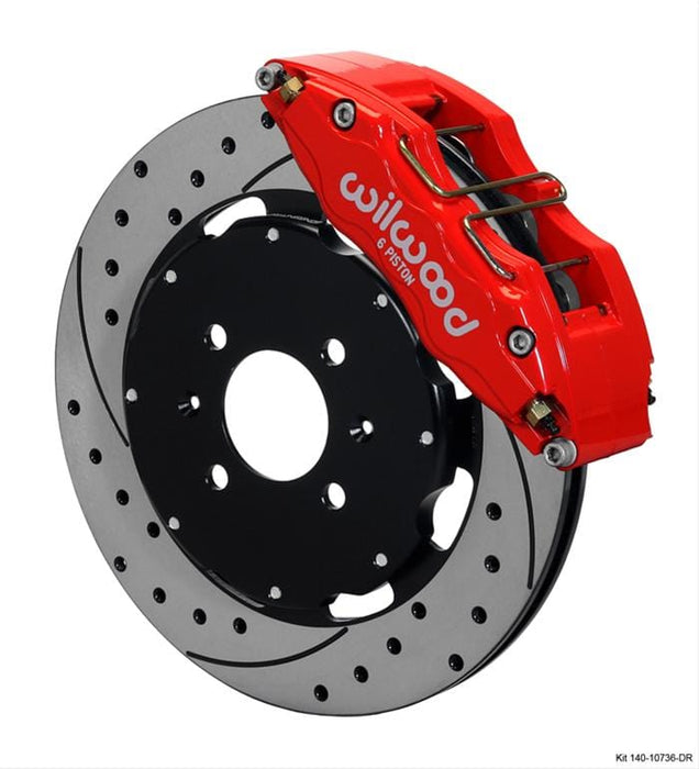 Wilwood Disc Brakes Wilwood Forged DynaPro 6 Big Brake Front Brake Kits 140-10736-DR Autofit