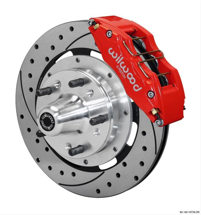 Wilwood Disc Brakes Wilwood Forged DynaPro 6 Big Brake Front Brake Kits 140-10738-DR Autofit