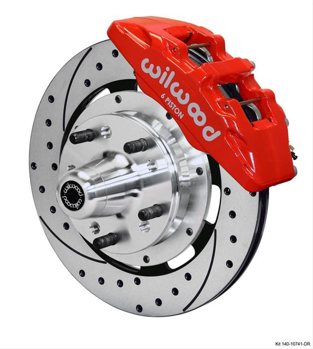 Wilwood Disc Brakes Wilwood Forged DynaPro 6 Big Brake Front Brake Kits 140-10741-DR Autofit