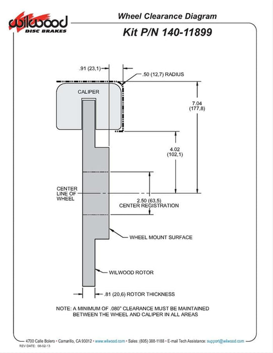 Wilwood Disc Brakes Wilwood Forged DynaPro 6 Big Brake Front Brake Kits 140-11899-DR Autofit