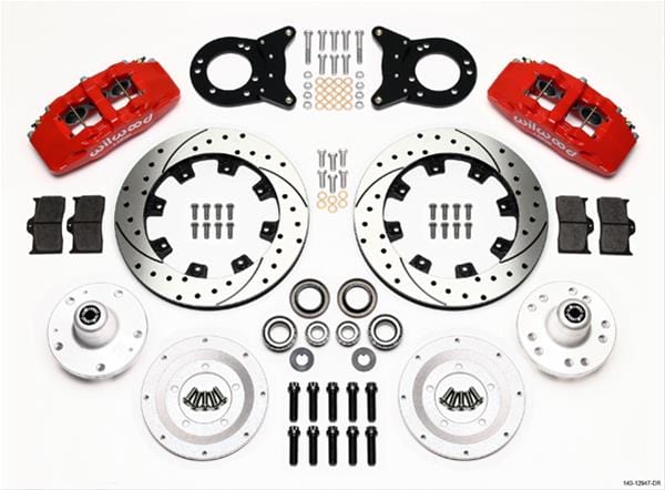 Wilwood Disc Brakes Wilwood Forged DynaPro 6 Big Brake Front Brake Kits 140-12947-DR Autofit
