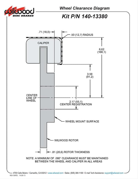 Wilwood Disc Brakes Wilwood Forged DynaPro 6 Big Brake Front Brake Kits 140-13380-R Autofit