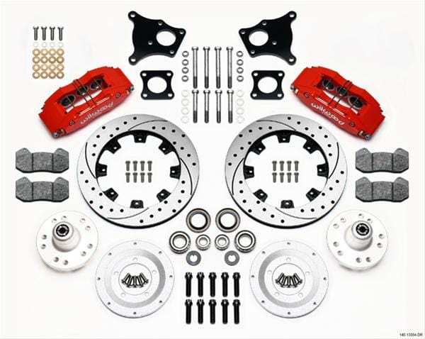 Wilwood Disc Brakes Wilwood Forged DynaPro 6 Big Brake Front Brake Kits 140-13554-DR Autofit