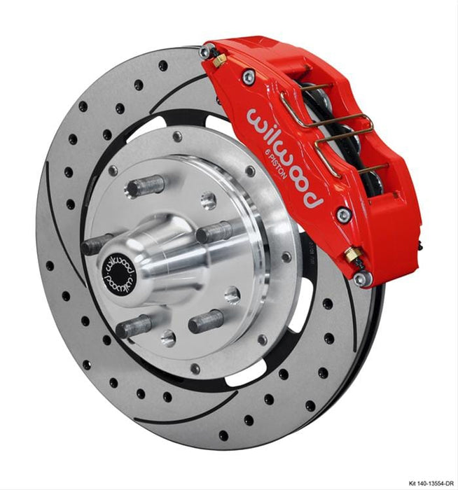 Wilwood Disc Brakes Wilwood Forged DynaPro 6 Big Brake Front Brake Kits 140-13554-DR Autofit