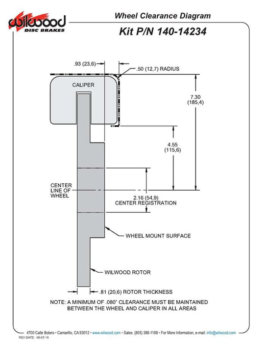 Wilwood Disc Brakes Wilwood Forged DynaPro 6 Big Brake Front Brake Kits 140-14234-R Autofit
