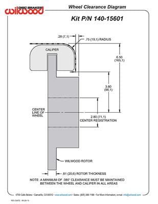 Wilwood Disc Brakes Wilwood Forged DynaPro Low-Profile Dust Seal Rear Parking Brake Kits 140-15601 Autofit