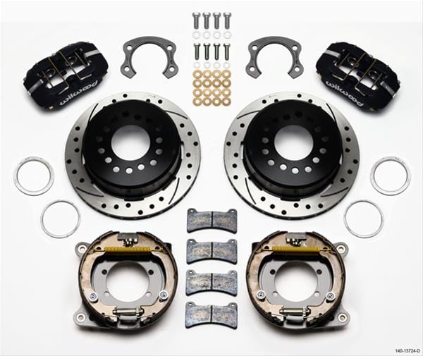 Wilwood Disc Brakes Wilwood Forged DynaPro Low-Profile Rear Parking Brake Kits 140-13724-D Autofit